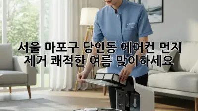 서울 마포구 당인동 에어컨 먼지 제거, 쾌적한 여름 맞이하세요!